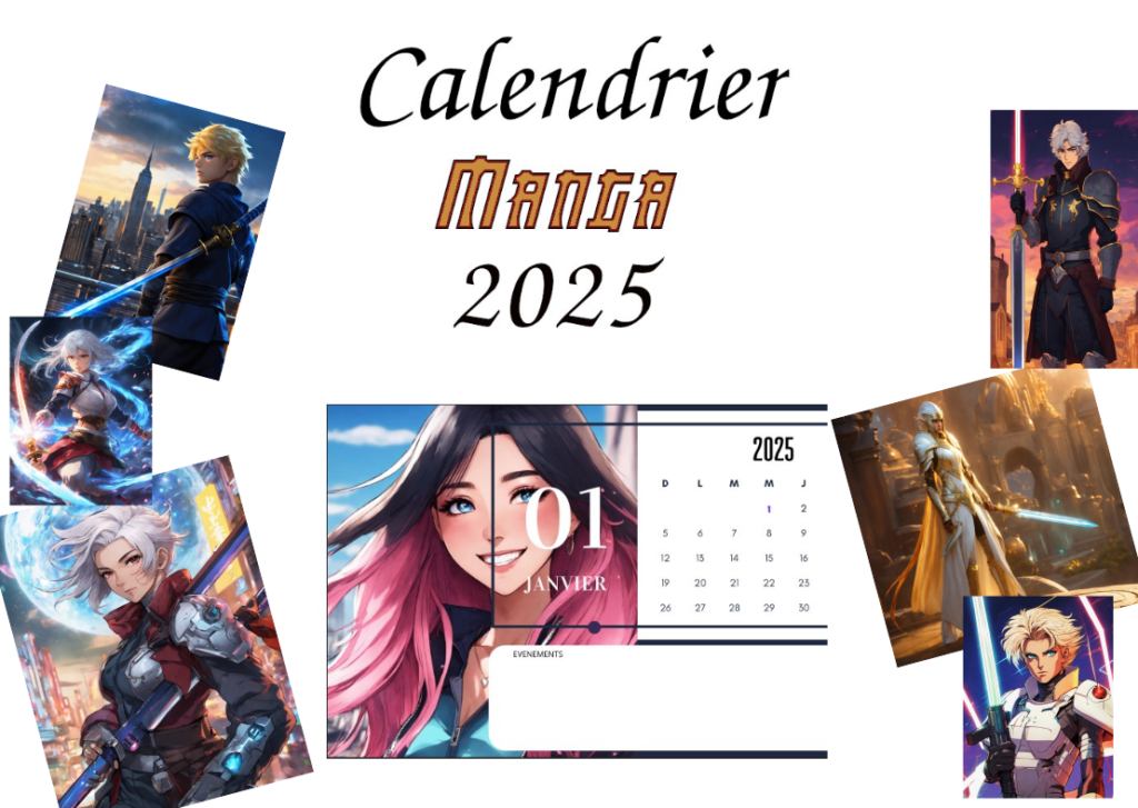 calendrier manga